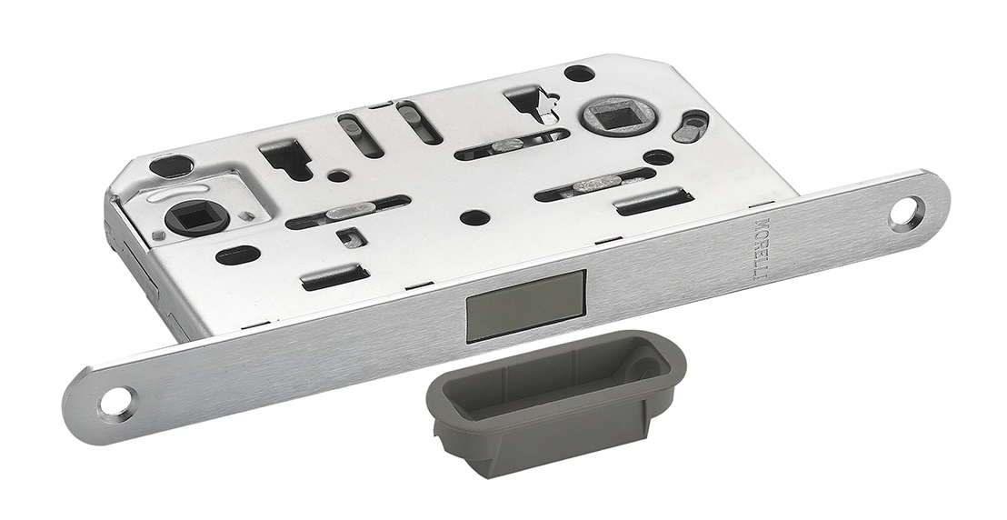 Защелка межкомнатная M1895 SSC магнитная, сантехническая, цвет суперматовый хром фото купить в Челябинске