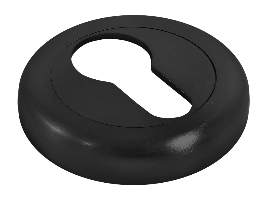 Накладка на ключевой цилиндр LUX-KH-R4 NERO на круглой розетке, цвет черный фото купить в Челябинске