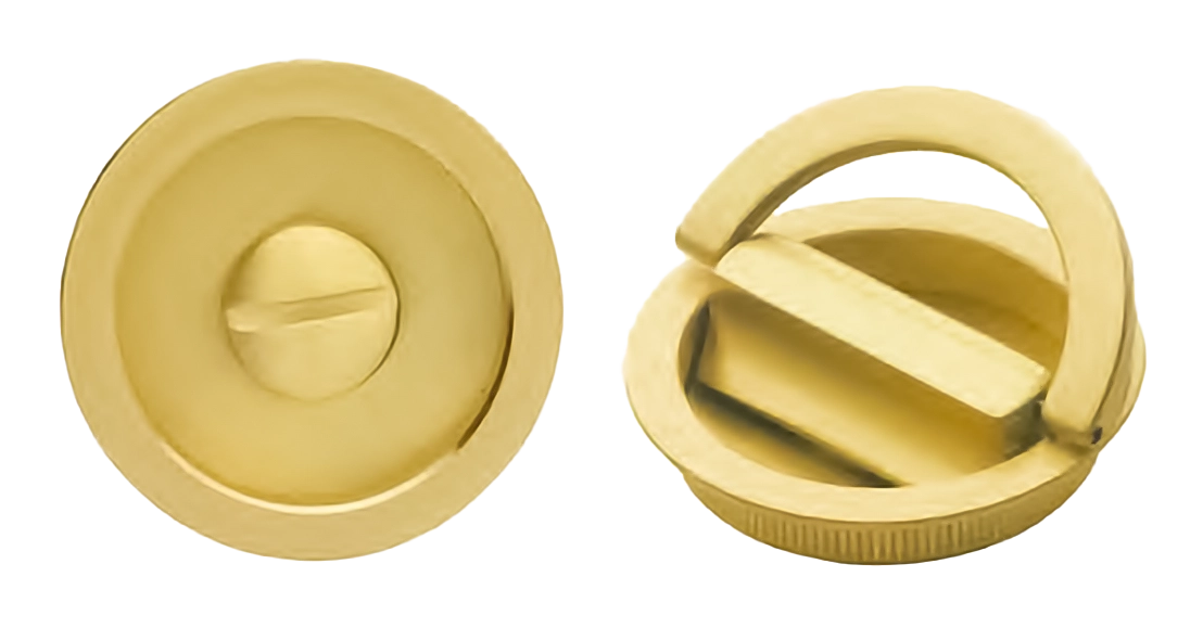 Комплект ручек для раздвижных дверей ART.75 CRO с поворотным кольцом, цвет хром, латунь фото купить Челябинск