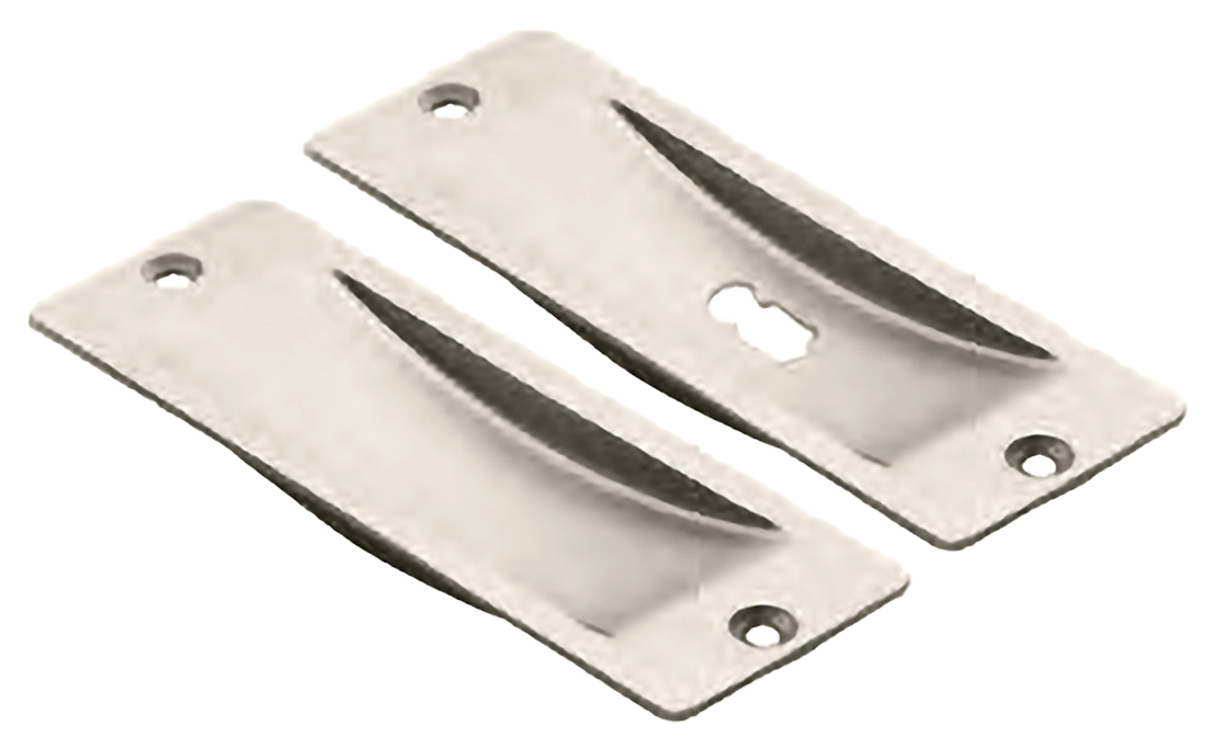 Комплект ручек для раздвижных дверей ART.51 NIS под ключ, цвет матовый никель, латунь фото купить Челябинск