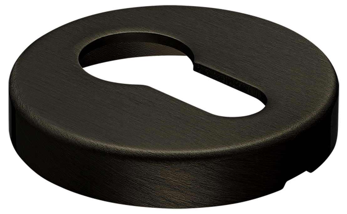 Накладка на ключевой цилиндр LUX-KH-R6 ANT на круглой розетке, цвет антрацит фото купить в Челябинске