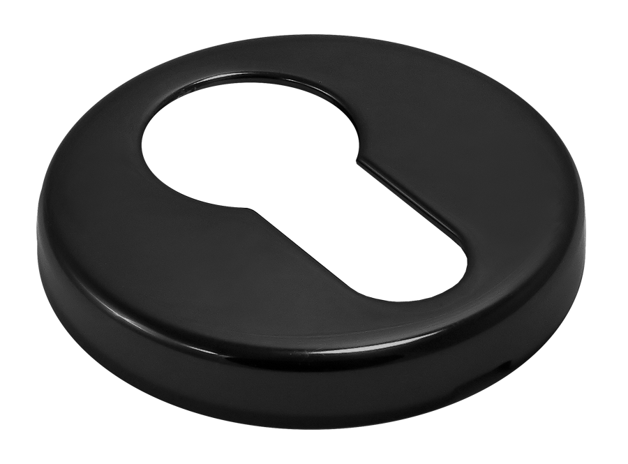 Накладка на ключевой цилиндр LUX-KH-R3 NERO на круглой розетке, цвет черный фото купить в Челябинске