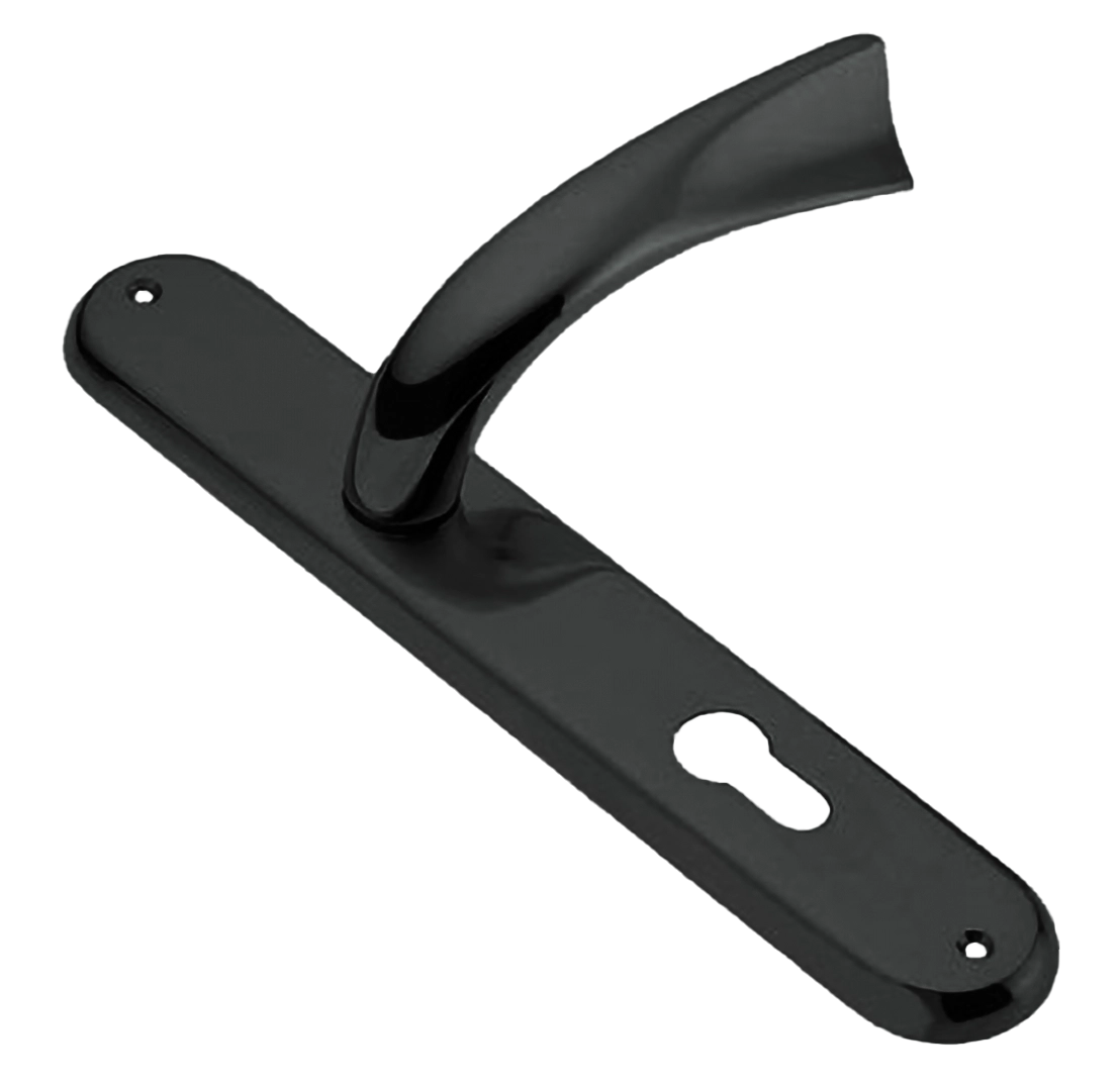 Ручка дверная на планке TENDER PL NIN, цвет черный никель, латунь фото купить в Челябинске