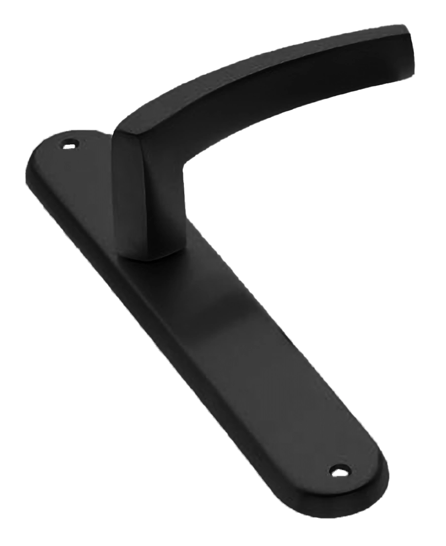 Ручка дверная на планке WIND PL NERO, цвет черный, латунь фото купить в Челябинске