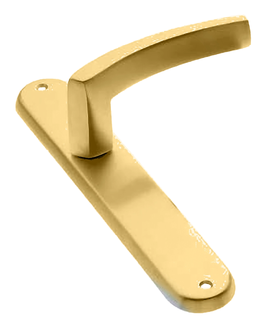 Ручка дверная на планке WIND PL OSA, цвет матовое золото, латунь фото купить в Челябинске