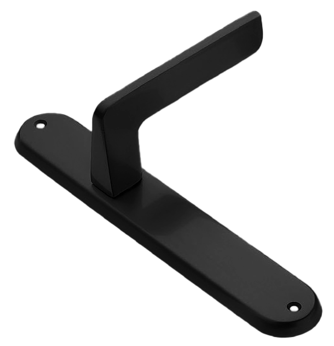 Ручка дверная на планке ROCK PL NERO, цвет черный, латунь фото купить в Челябинске