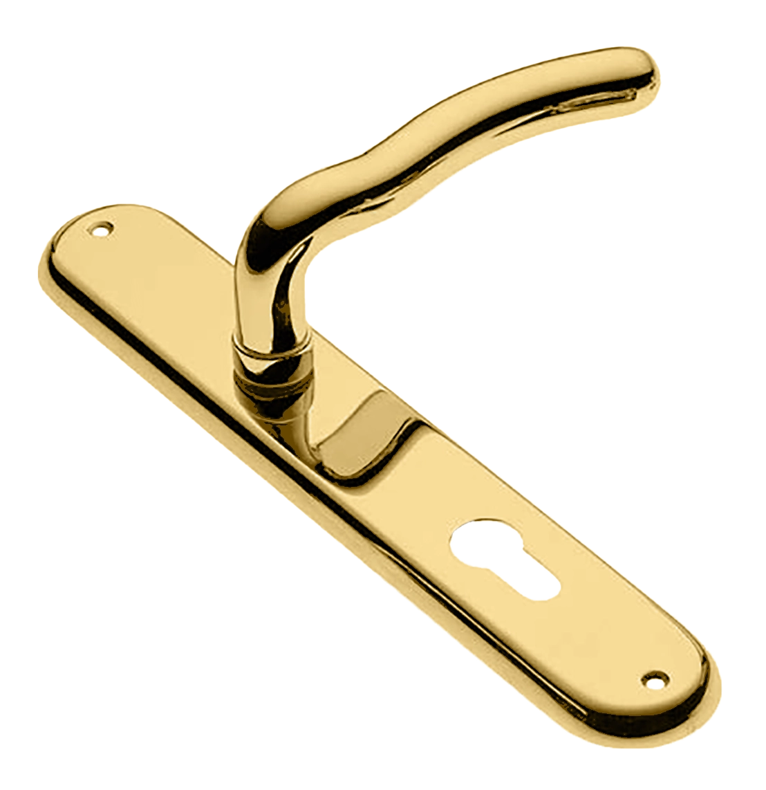 Ручка дверная на планке SNAKE PL OTL, цвет золото, латунь фото купить в Челябинске