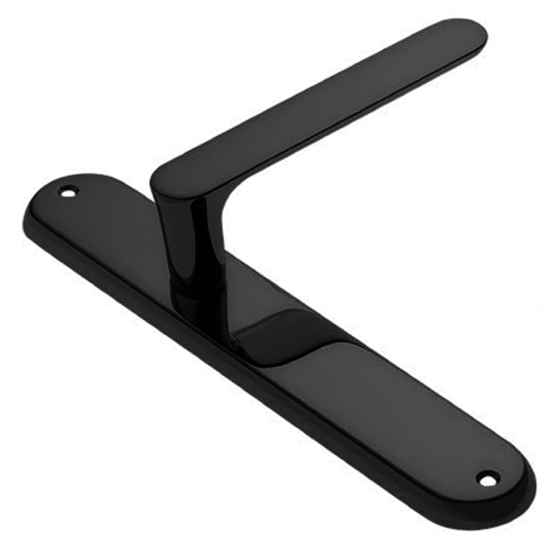 Ручка дверная на планке LE BOAT PL NERO, цвет черный, латунь фото купить в Челябинске