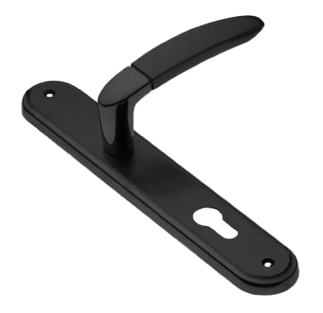 Ручка дверная на планке SAIL PL NERO, цвет черный, латунь фото купить в Челябинске