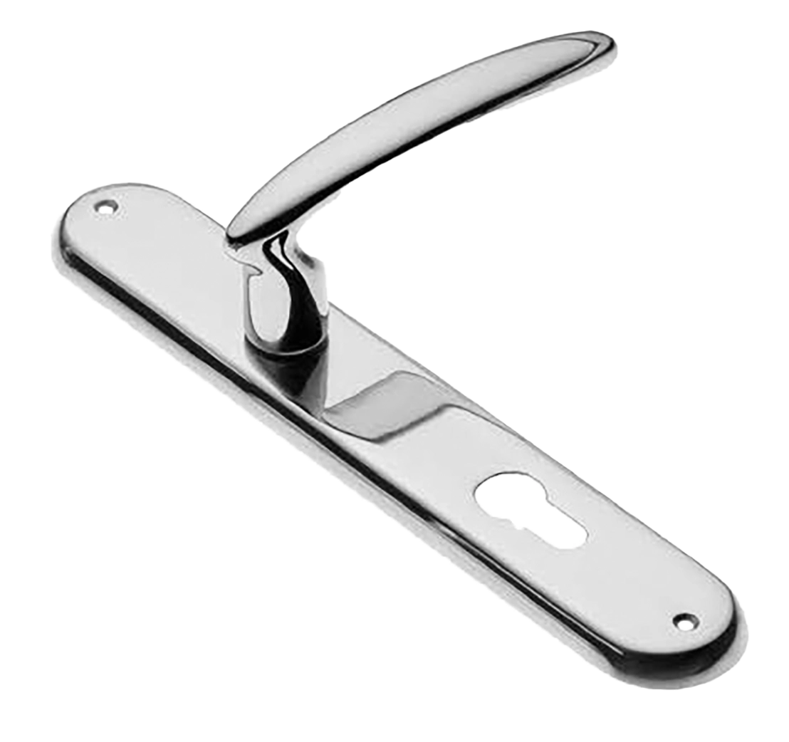 Ручка дверная на планке FLAMINGO PL CRO, цвет хром, латунь фото купить в Челябинске