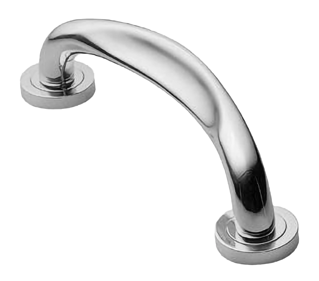 Ручка-скоба дверная RAFT PH CRO на круглой розетке, цвет хром, латунь фото купить в Челябинске