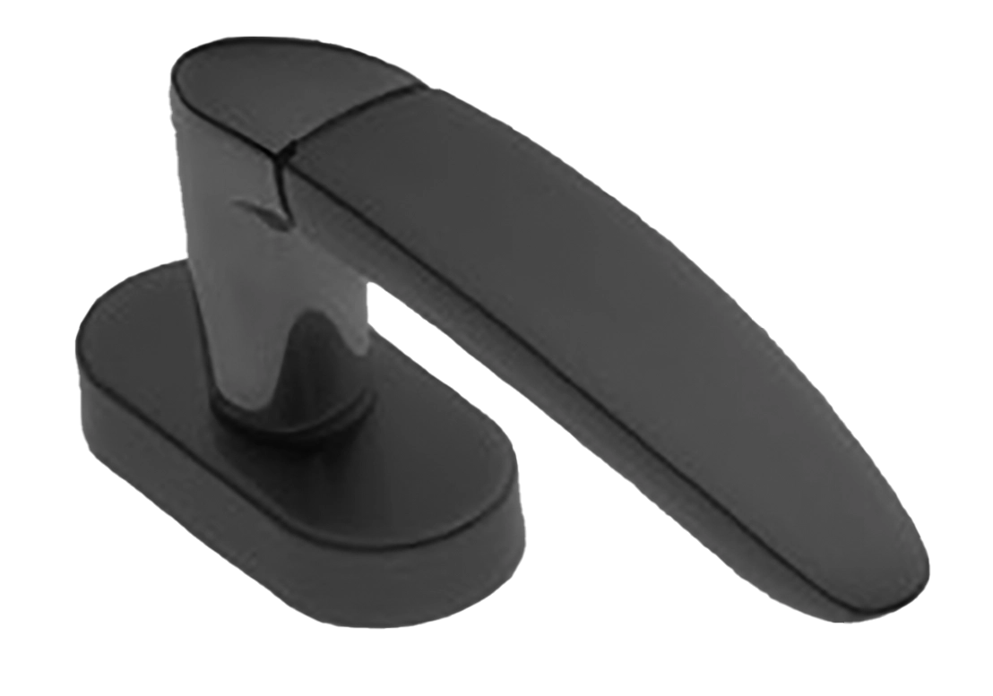 Ручка оконная SAIL W1 NERO на прямоугольной розетке, цвет черный, латунь фото купить в Челябинске