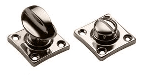 Завертка сантехническая LUX-WC-RIVA NIK на квадратной розетке цвет никель, ЦАМ фото купить в Челябинске