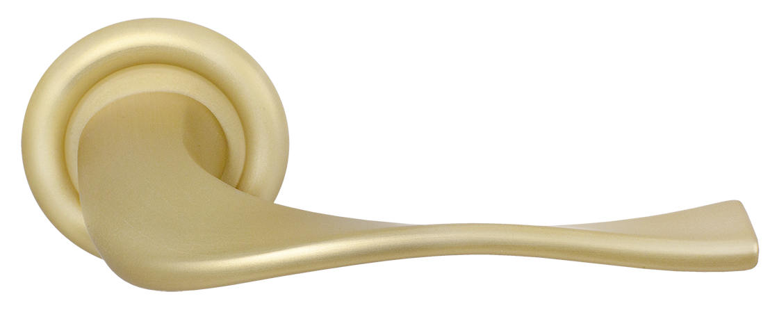 Ручка дверная SKYSCRAPER R7 AH на круглой розетке, цвет Осенний мёд/Autumn Honey фото купить Челябинск