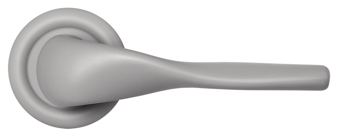 Ручка дверная LVB R7 SMI на круглой розетке, цвет Весенняя дымка/Spring Mist фото купить в Челябинске