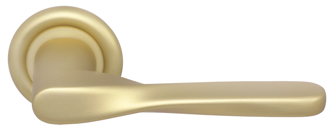 Ручка дверная THE OLYMPICS R7 AH на круглой розетке, цвет Осенний мёд/Autumn Honey фото купить Челябинск