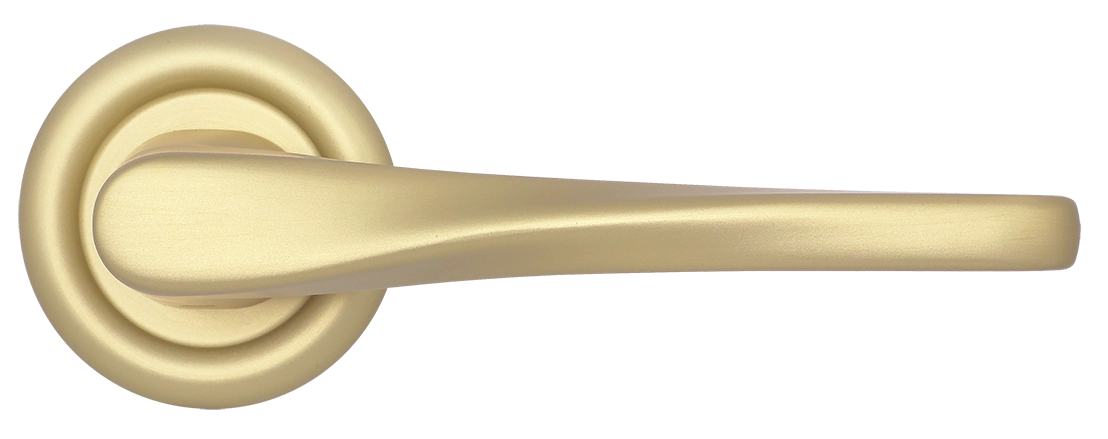 Ручка дверная THE OLYMPICS R7 AH на круглой розетке, цвет Осенний мёд/Autumn Honey фото купить в Челябинске