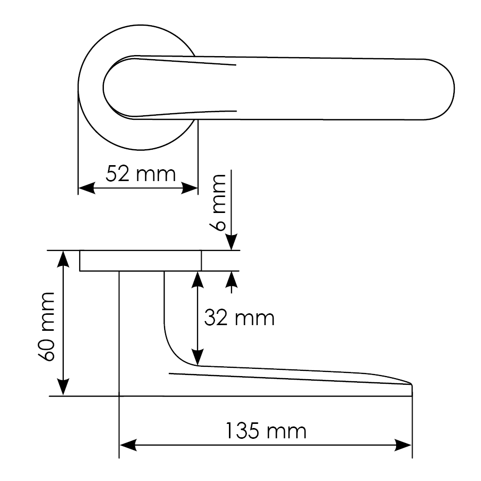 Комплект дверных ручек MH-59-R6 BL с заверткой MH-WC-R6 BL + магнитный замок M1895 BL, цвет черный фотомореллиЧелябинск