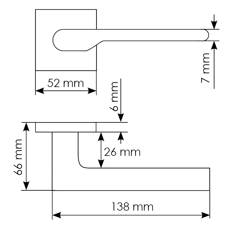 Комплект дверных ручек MH-53-S6 BL с заверткой MH-WC-S6 BL + магнитный замок  M1895 BL, цвет черный фото morelli Челябинск