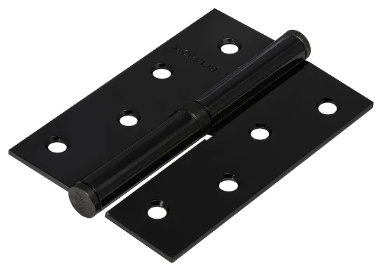 Петля карточная разъемная MSND 100X70X2.5 BL L с подшипником стальная левая, врезная цвет черный фото купить Челябинск