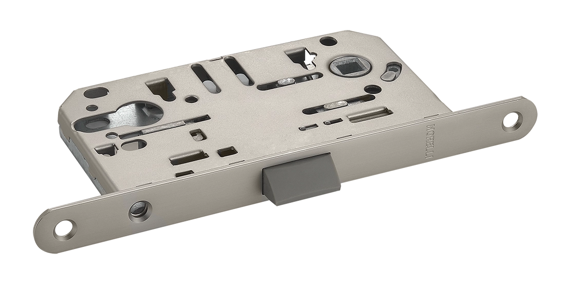 Защелка межкомнатная 1885P MSN под цилиндр бесшумная, цвет мат. сатинированный никель фото купить Челябинск