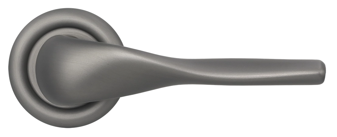 Ручка дверная LVB R7 WF на круглой розетке, цвет Зимняя стужа/Winter Frost фото купить в Челябинске