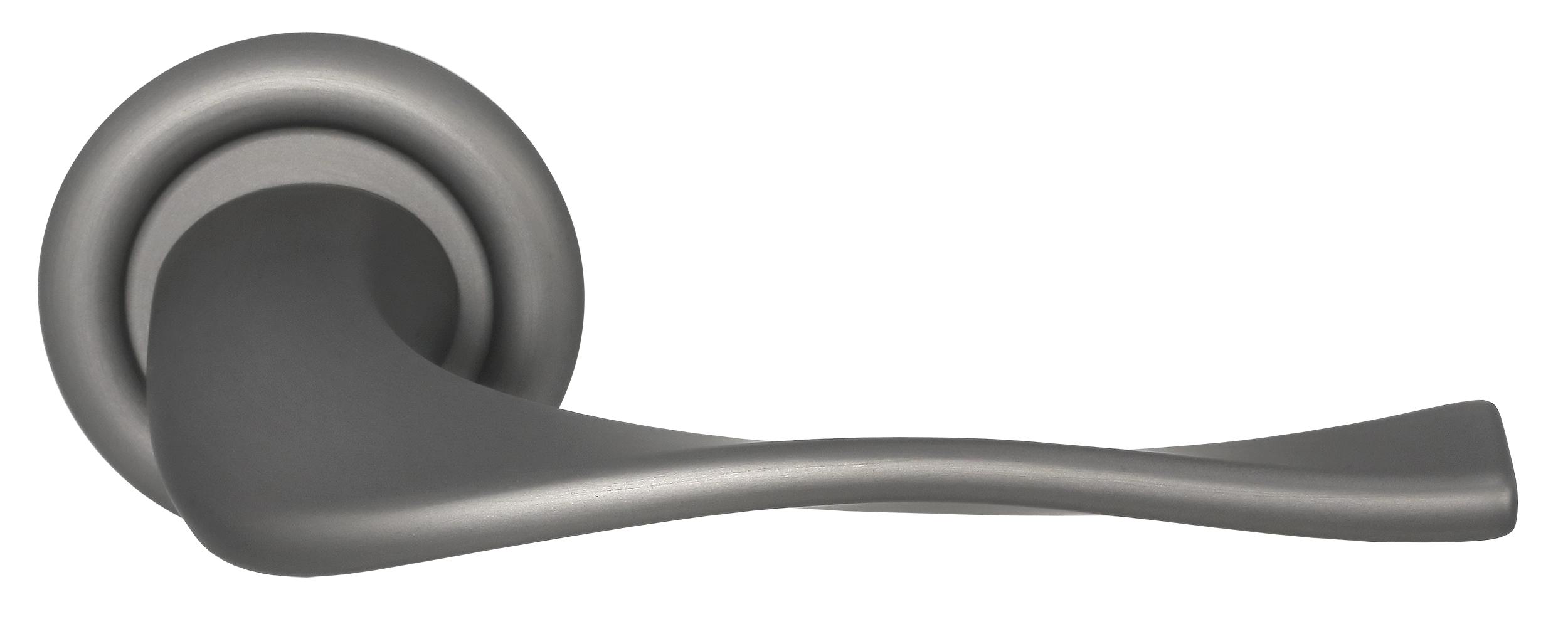 Ручка дверная SKYSCRAPER R7 WF на круглой розетке, цвет Зимняя стужа/Winter Frost фото купить Челябинск