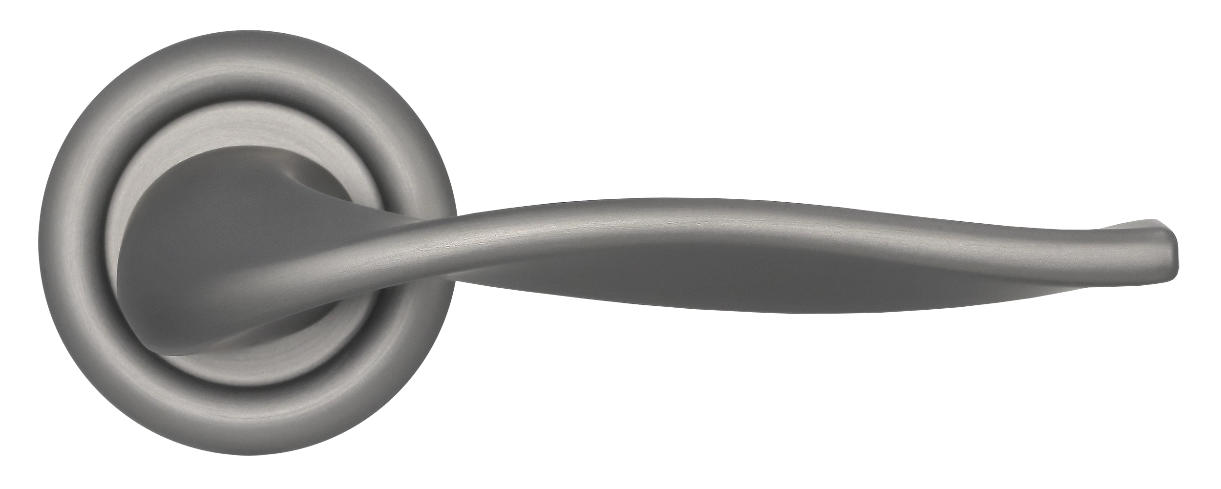 Ручка дверная SKYSCRAPER R7 WF на круглой розетке, цвет Зимняя стужа/Winter Frost фото купить в Челябинске