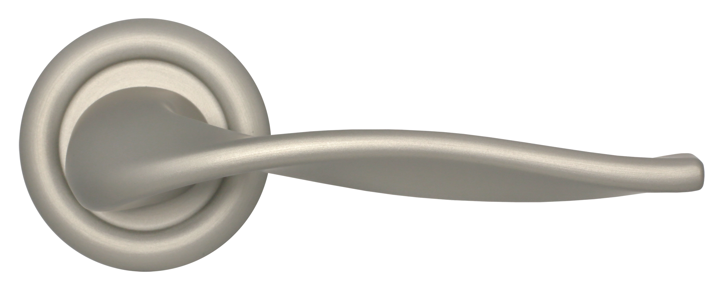 Ручка дверная SKYSCRAPER R7 SMI на круглой розетке, цвет Весенняя дымка/Spring Mist фото купить в Челябинске