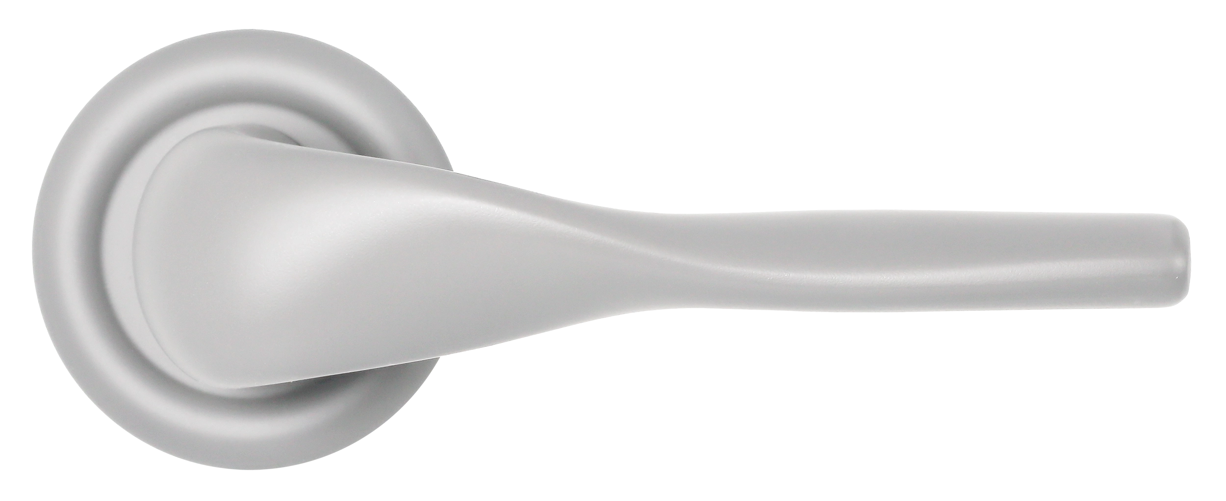 Ручка дверная LVB R7 SSW на круглой розетке, цвет Стокгольмский снегопад/Stockholm Snowfall фото купить в Челябинске