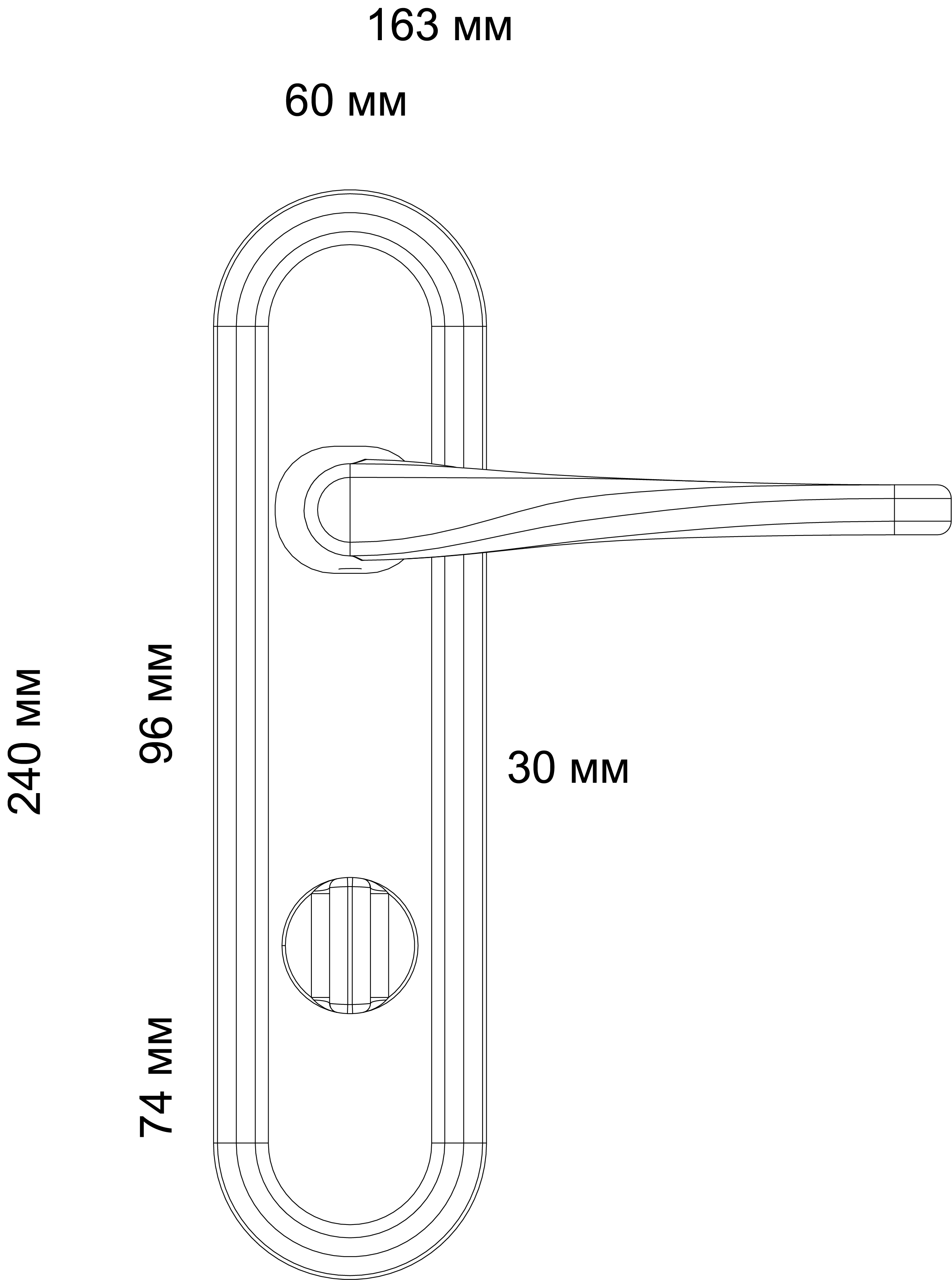 Ручка дверная THE OLYMPICS PLR WF на планке, цвет Зимняя стужа/Winter Frost фото фурнитура Челябинск