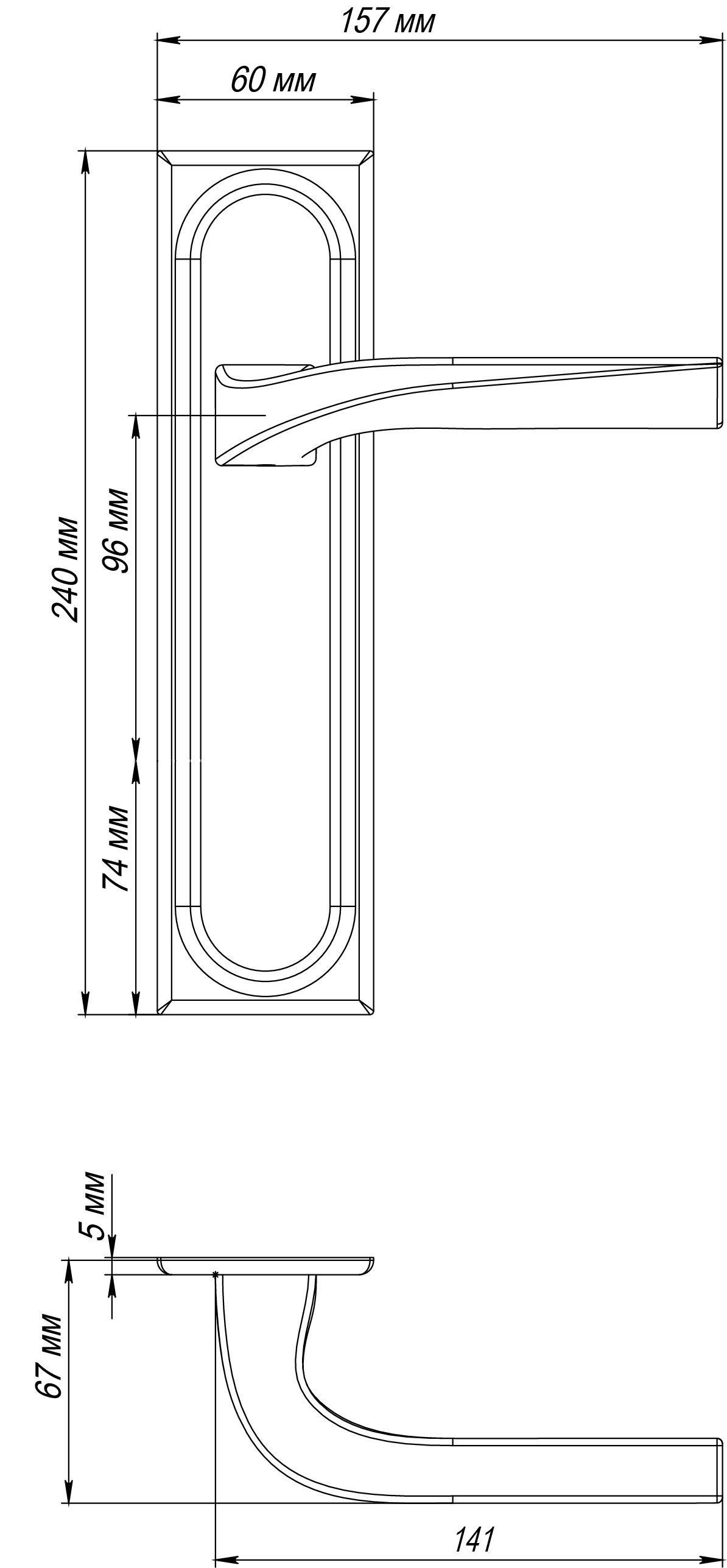 Ручка дверная WD CONCERT HALL PLS AH на планке, цвет Осенний мёд/Autumn Honey фото фурнитура Челябинск