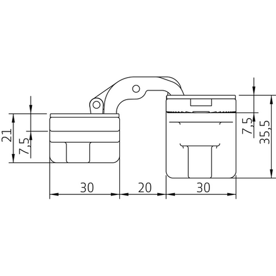 Петля скрытая HH-20 AB, врезная с 3D-регулировкой, вес полотна до 60 кг, цвет античная бронза фото morelli Челябинск