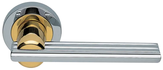 ORCHIDEA R2 COT, ручка дверная, цвет - глянцевый хром/золото фото купить Челябинск