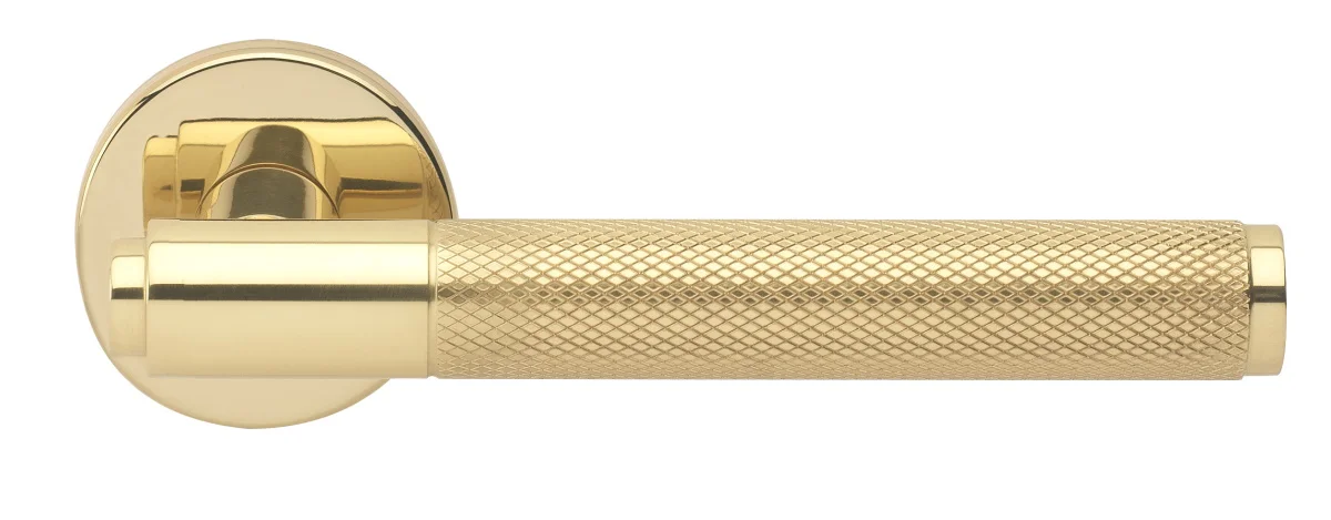BRIDGE R6 OTL, ручка дверная с усиленной розеткой, цвет -  золото фото купить Челябинск