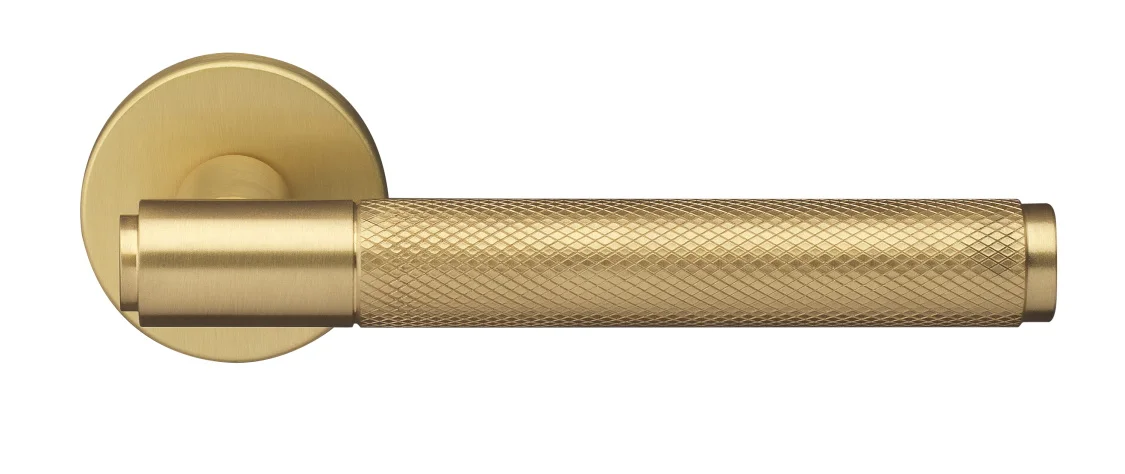 BRIDGE R6 OSA, ручка дверная с усиленной розеткой, цвет -  матовое золото фото купить Челябинск