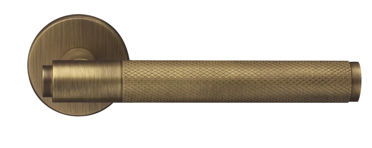 BRIDGE R6 BGO, ручка дверная с усиленной розеткой, цвет -  матовая бронза фото купить Челябинск