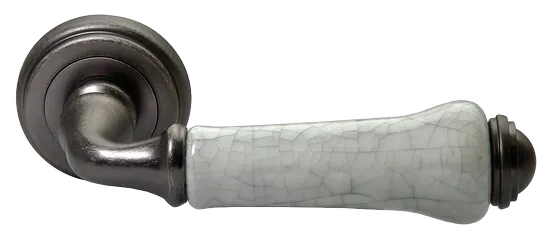 UMBERTO, ручка дверная MH-41-CLASSIC OMS/GR, цвет - старое мат.серебро/серый фото купить Челябинск