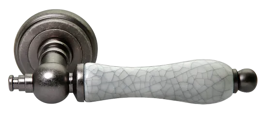 MART, ручка дверная MH-42-CLASSIC OMS/GR, цвет - старое мат.серебро/серый фото купить Челябинск
