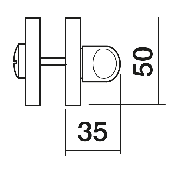 LUX-WC-R3 OBR, завертка сантехническая, цвет - кофе фото купить в Челябинске