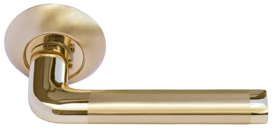 КОЛОННА, ручка дверная MH-03 SG/GP, цвет - мат.золото/золото фото купить Челябинск