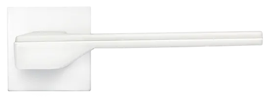 PIERRES, ручка дверная на квадратной накладке MH-49-S6 W, цвет - белый фото купить в Челябинске