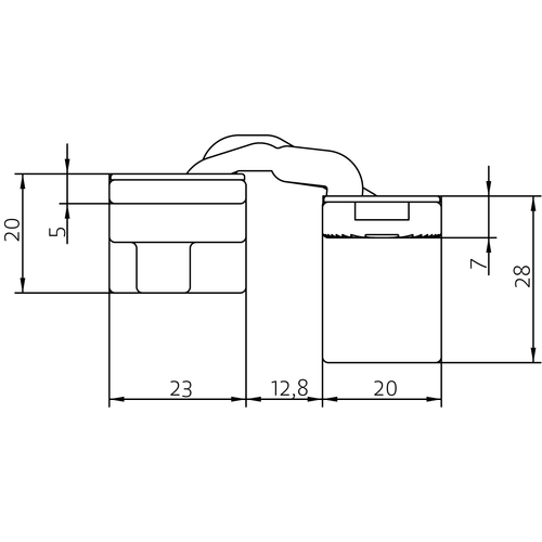 HH-19 B, скрытая петля, цвет - черный фото morelli Челябинск
