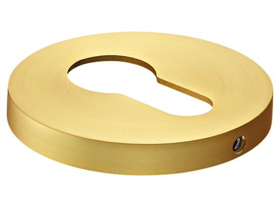 Накладка на ключевой цилиндр, на круглой розетке 6 мм, MH-KH-R6 MSG,  цвет - мат. сатинированное золото фото купить Челябинск