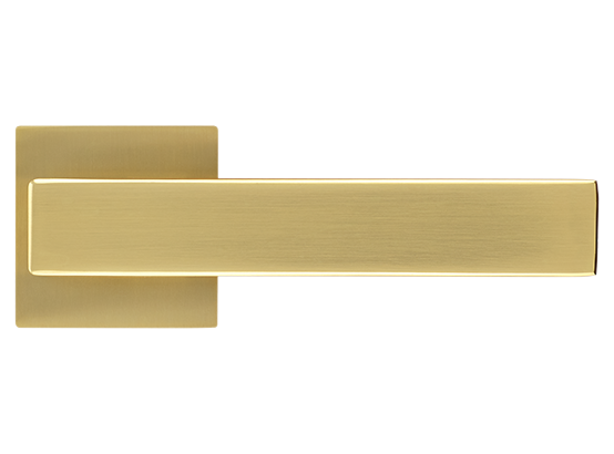 LOT ручка дверная на квадратной розетке 6 мм MH-56-S6 MSG, цвет - мат.сатинированное золото фото купить в Челябинске